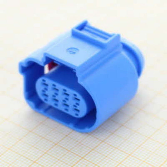 982973714A Flat Contact Housing for PORSCHE 8 Pin Blue