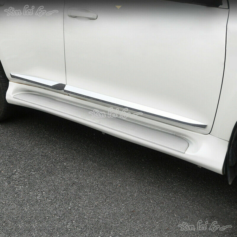 for Toyota Prado FJ/LC150 2018-2021 Outside Door Body Side Molding Chrome Trim