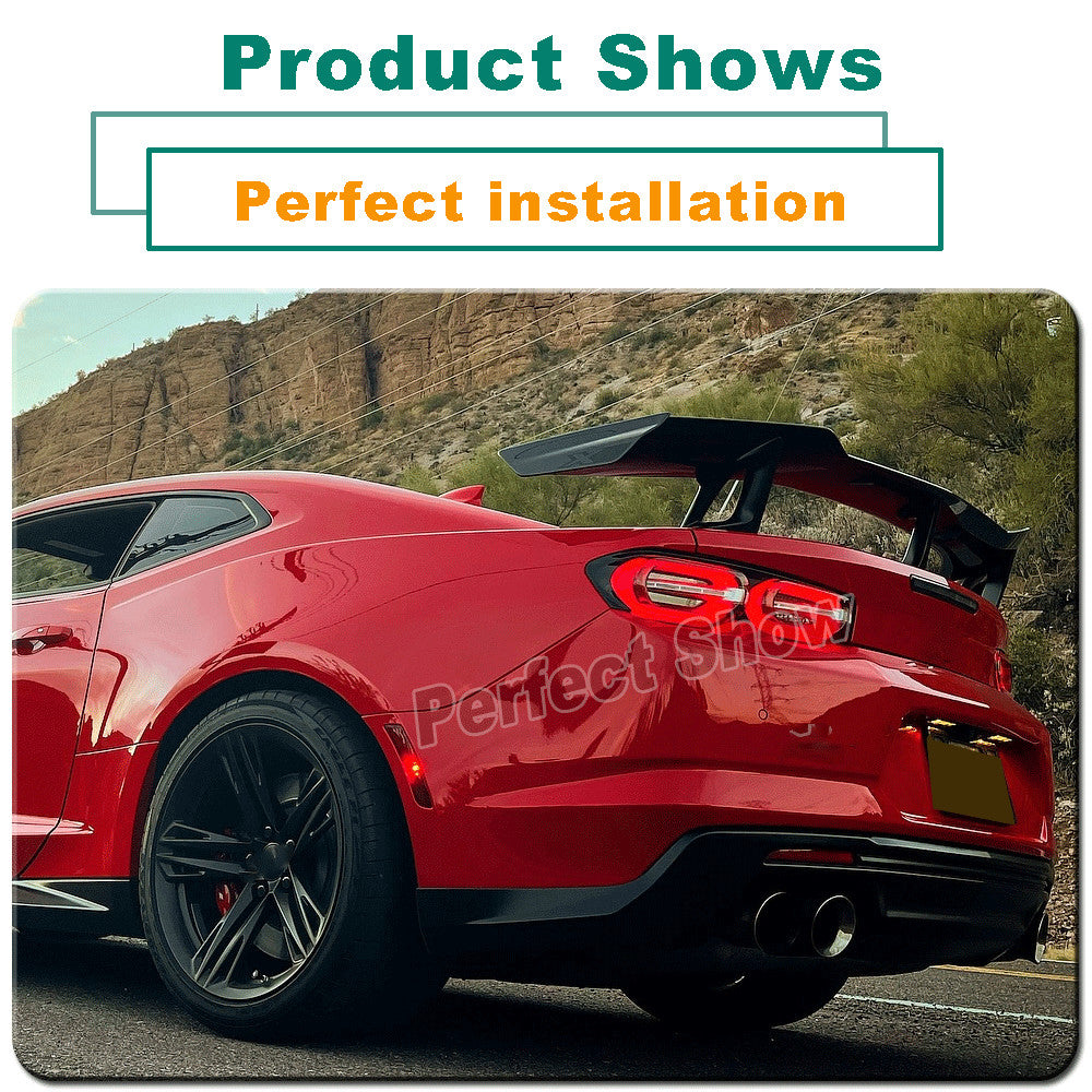 for Chevrolet Camaro LS LT RS ZL1 SS 16UP Real Carbon Rear Trunk Spoiler Wing