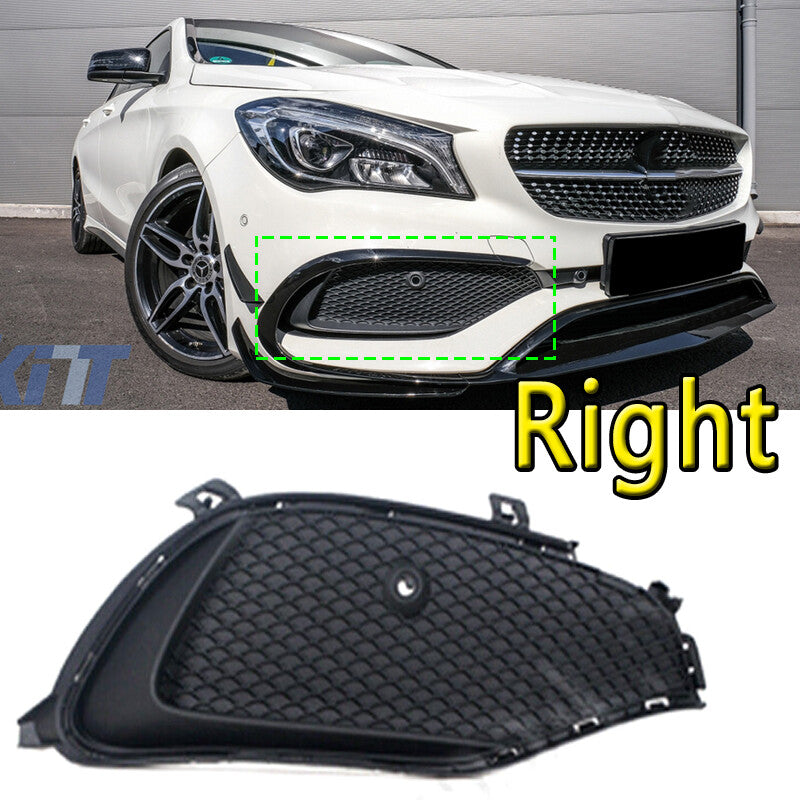 Front bumper grille and fog light protectors suitable for Mercedes-Benz W117 CLA180 (2016-19)