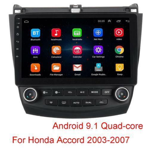 10.1 Android 9.1 Car Radios GPS Navigation Stereo Wifi for Honda Accord 7 03-07