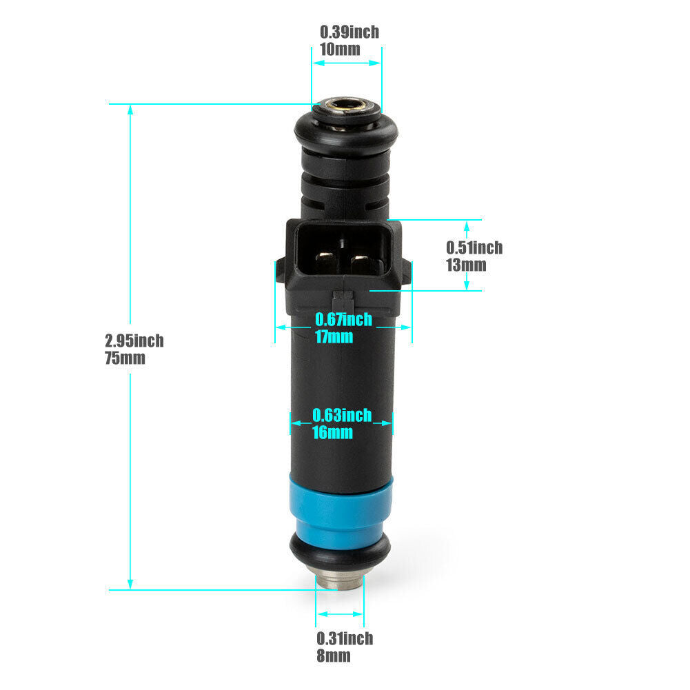 8x New Fuel Injectors Deka 80LB 850cc For Deka for Buick for Ford for BMW Et FI114992
