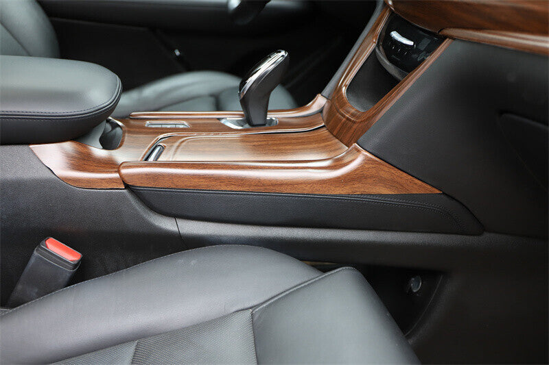 for Cadillac XT5 2017-24 Matte Wood Grain Center Gear Both Side Strip Cover Trim