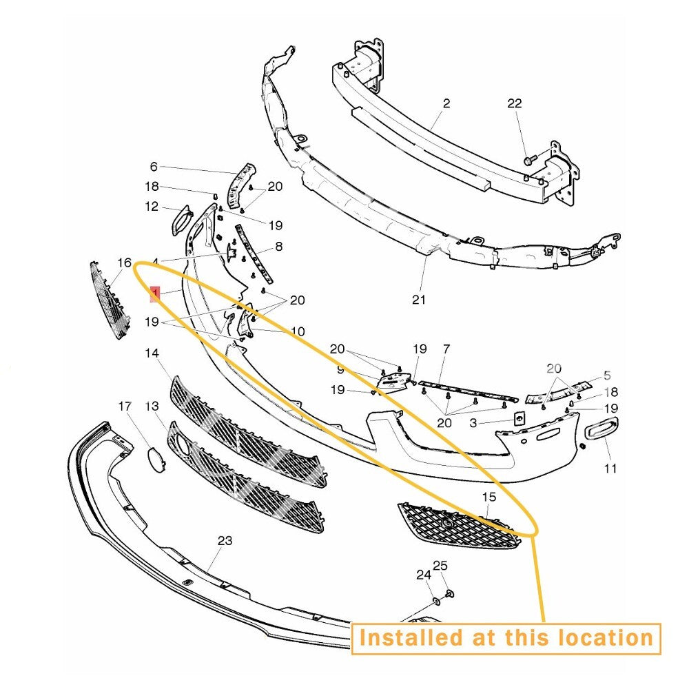 Front bumper for 2014-2015 for Bentley GT. equipment manufacturer: 3W3807217R