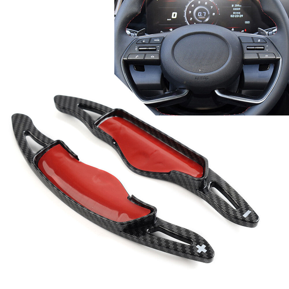 Steering Wheel Shift Paddle Shifter Extension 2pcs for Hyundai for Elantra 21-23 BLK