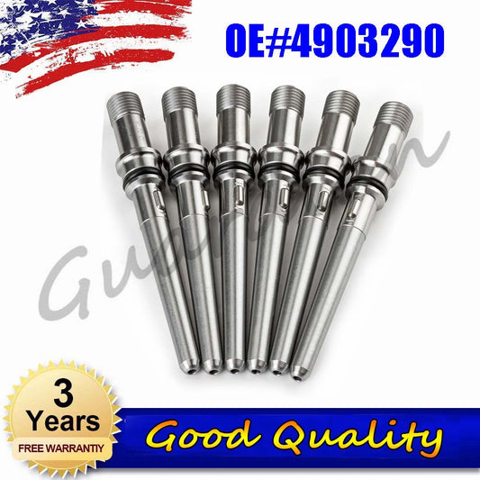 6x Injector Connector Tube 4903290 2003-2012 for DODGE DIESEL 5.9L 6.7L