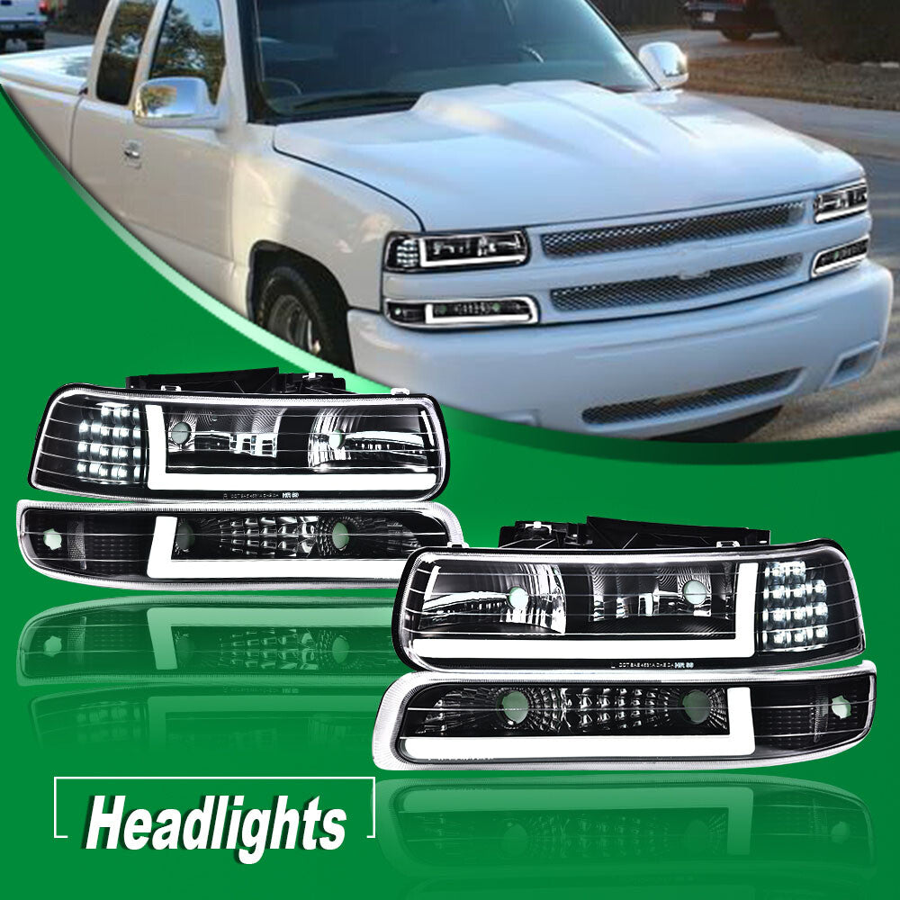 Yongming/Huangmei LED Meiliang DRL Tooth Age Abundance 99-06 Silverado/Suburban
