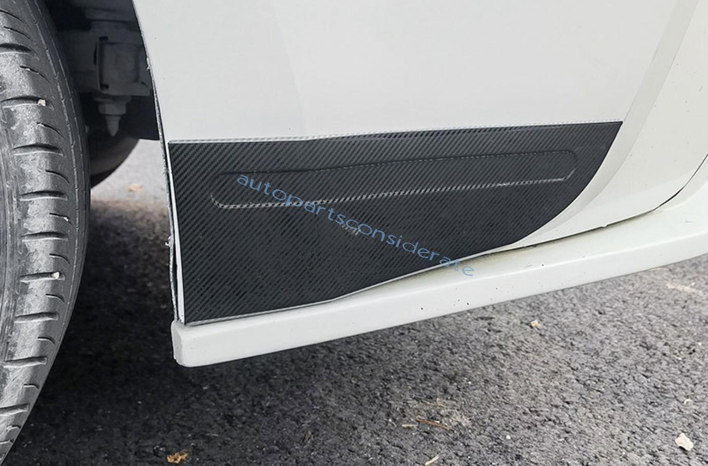 Carbon Fiber Steel Rear Bumper Lip Side Splitter Trim for Toyota for Corolla 20-2024