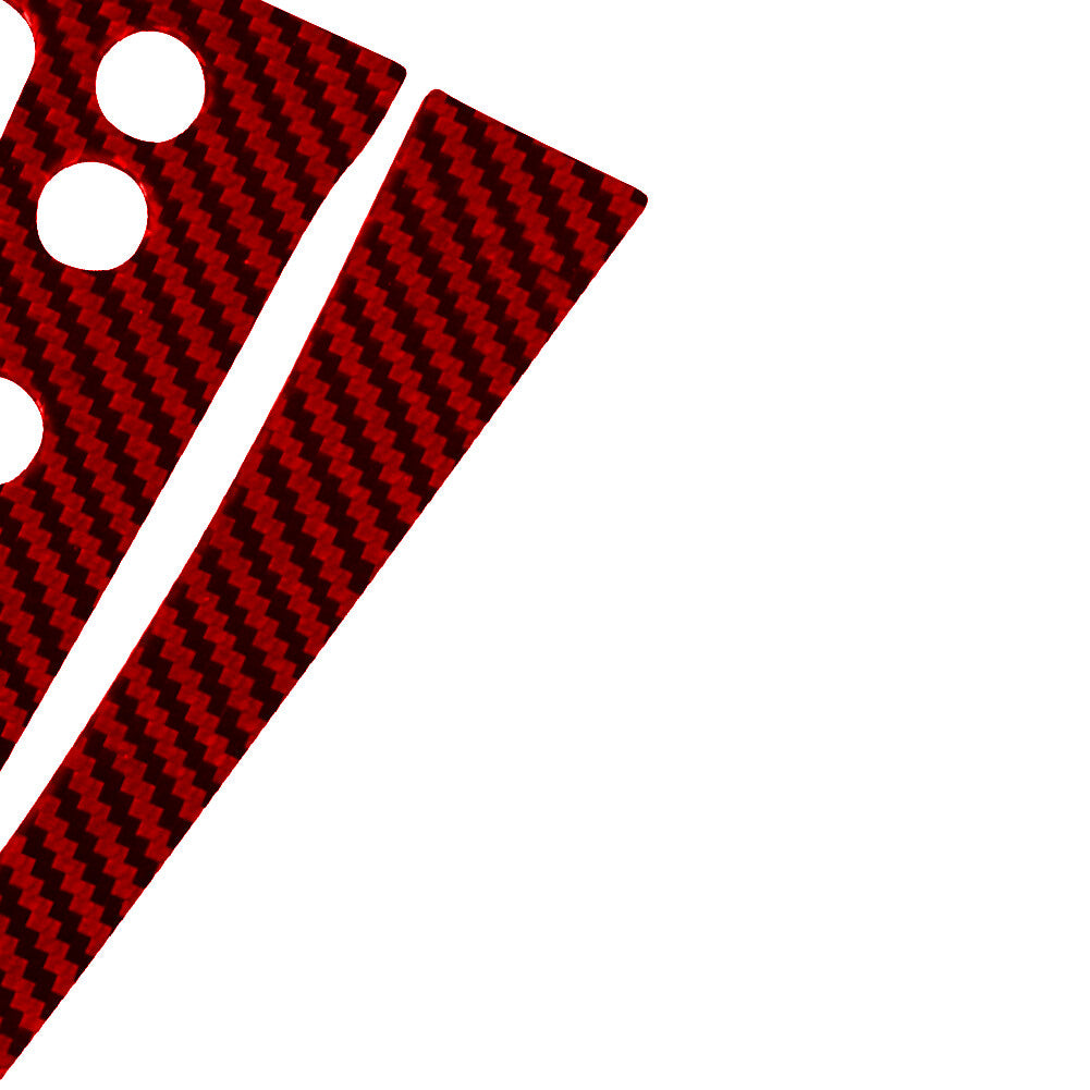 Red Carbon Fiber Gear Shift Panel Frame Cover Trim for Toyota Matrix 2009-2014