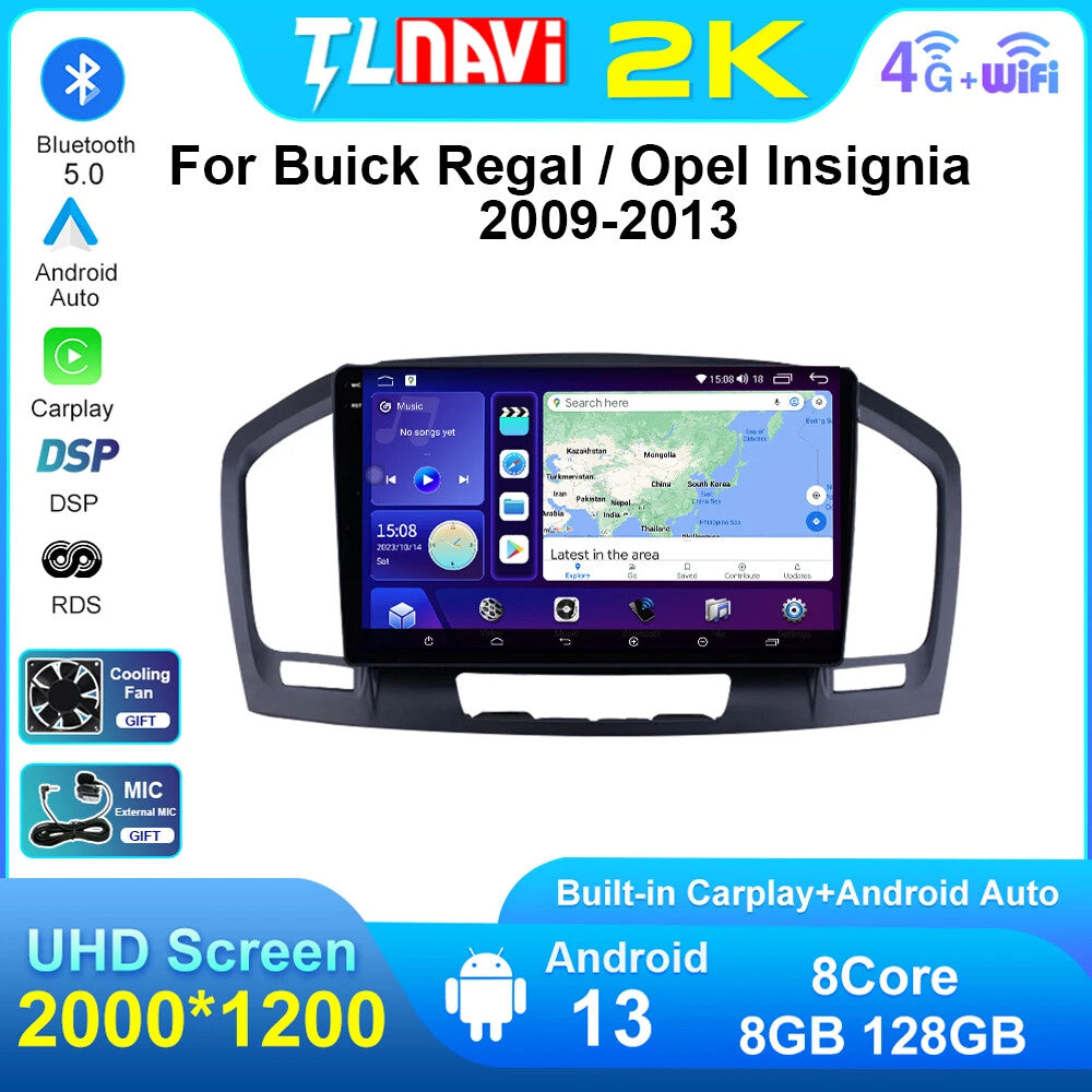 for Opel Insignia CD300 400 for Buick Regal 2009-2013 CarPlay Car Radio Screen GPS