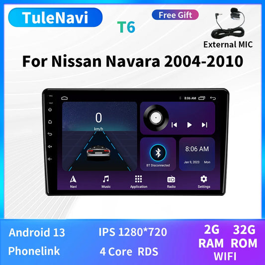 for Nissan Navara CarPlay ADAS Touch Screen Camera Player Car AutoRadio GPS Navi