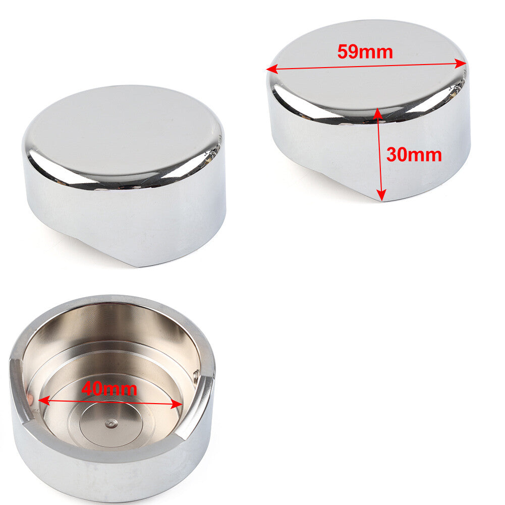 Chrome Upper Fork End Caps for Harley Softail Breakout FXBR FXBRS 2018 2019-2023