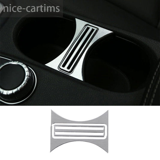 Alloy Silver Central Water Cup Holder Trim for Benz A GLA CLA Class W176 2013-19