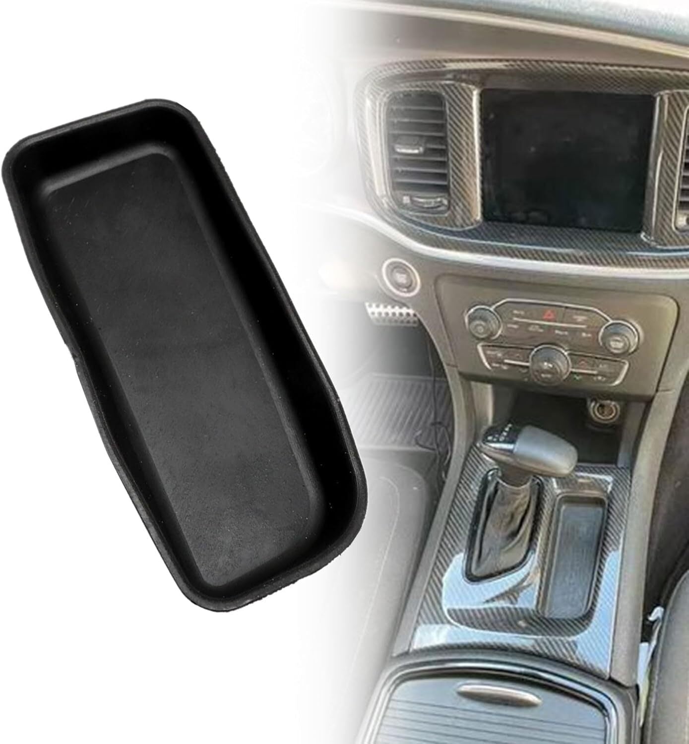 CENTER CONSOLE SHIFTER BEZEL BIN MAT 68398671AA For 15-23 for DODGE CHARGER SEDAN