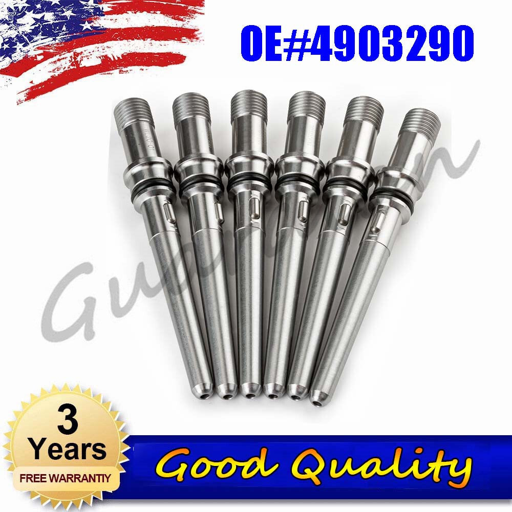 6-piece injector connector tubing 4903290 2003-2012 for Dodge Diesel 5.9L 6.7L