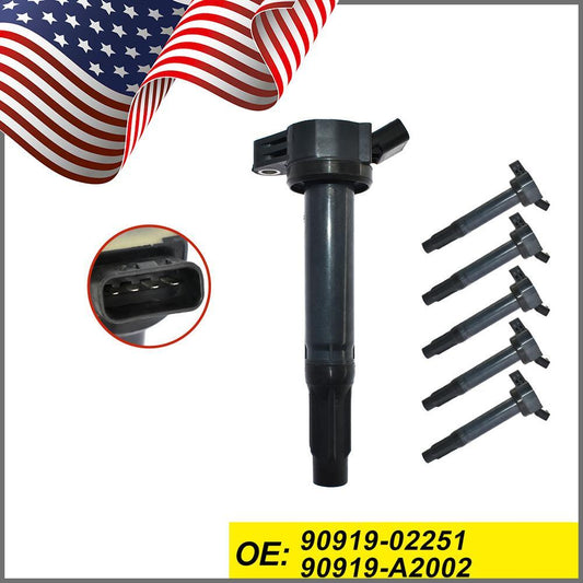 6PC IGNITION COIL JTO487 for TOYOTA for Avalon 2005 2006 2007 2008 2009 2010 3.5 V6