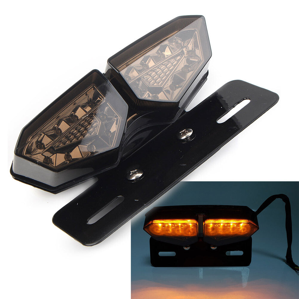 Motorcycle 12V Rear Brake License Plate Tail Light Lamp for Honda Cafe Racer