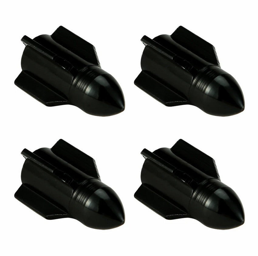 4-piece car tire valve cover rod air dust cover dustproof red rocket for Volvo