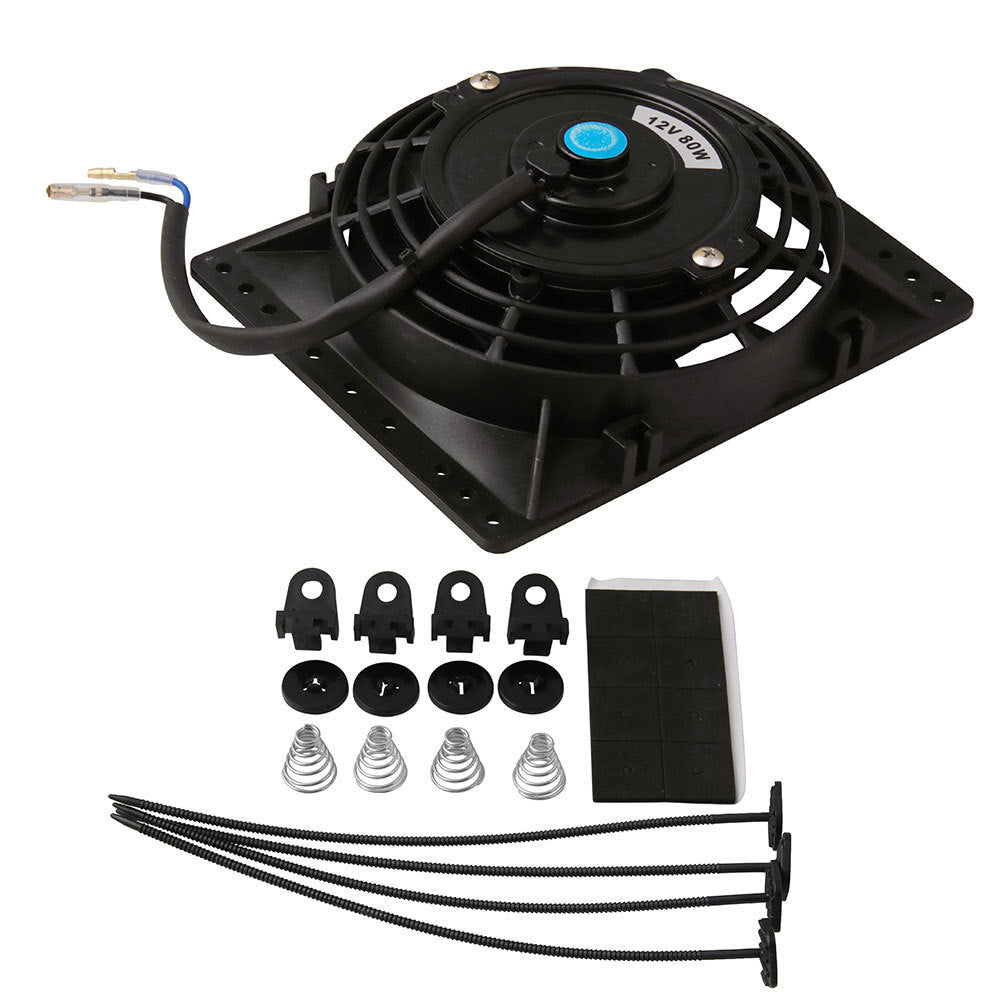 6-inch ultra-thin electric fan radiator cooling fan and universal pull-push mounting 12V 80W