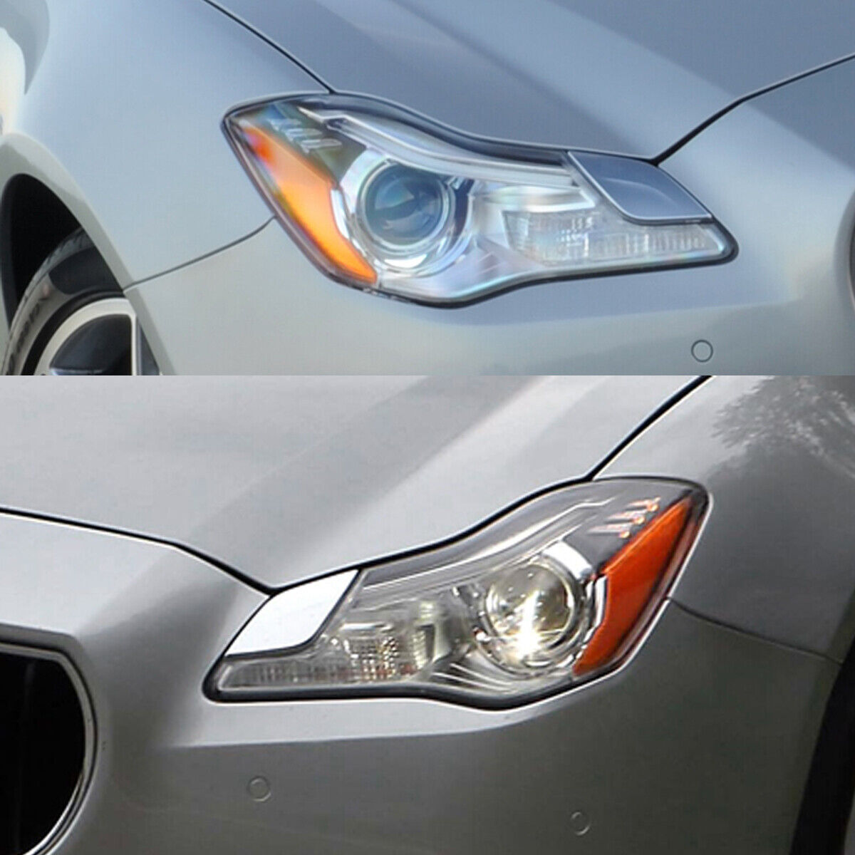 Front transparent headlight lens cap for Maserati Quattroporte M156 2014-17