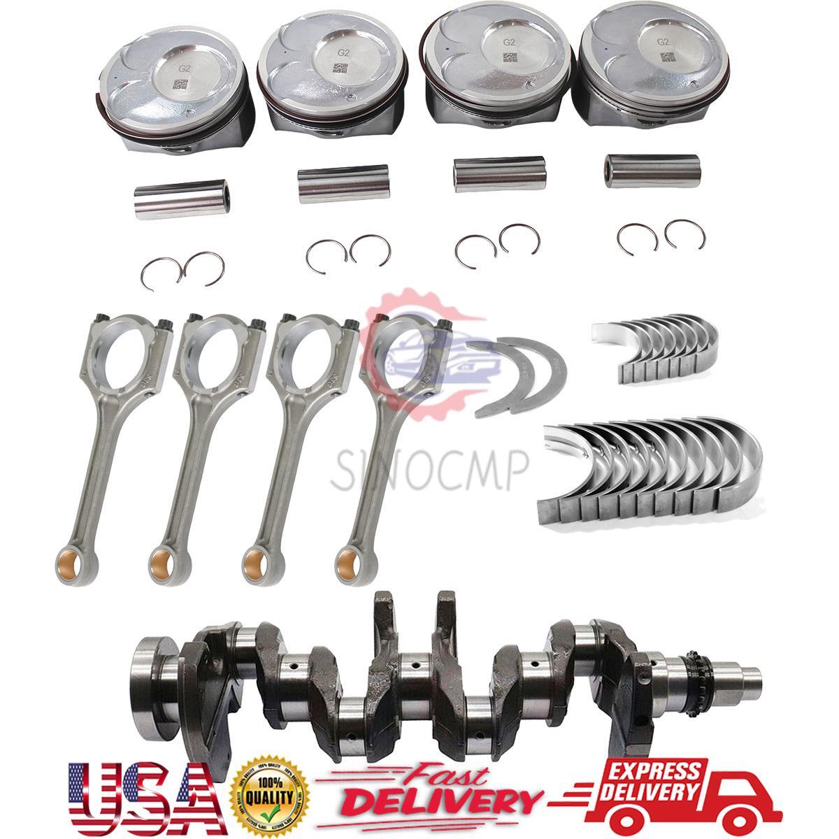 G4NC Engine Rebuild Kit w/ Crankshaft Piston Rings Connecting Rod for Hyundai