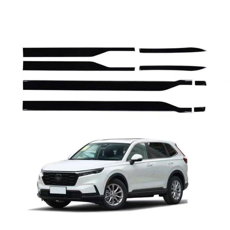 Glossy Black Car Door Body Side Moulding Cover Trim for Honda CRV CR-V 2023-2024