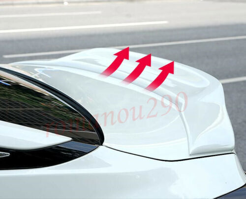 for Nissan Altima 2019-2022 white Rear Trunk Spoiler Tail Fins Wing Trunk Lip 1x