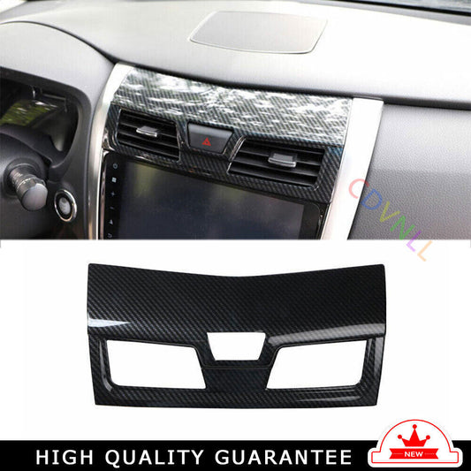 Middle Air Outlet Vent Cover Trim Inner for Nissan Altima 2017-2018 Carbon Fiber
