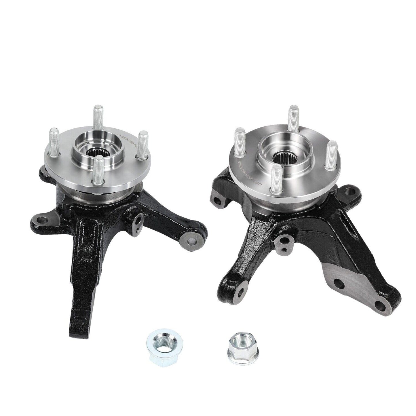 Pair Front LH RH Wheel Bearing Hub Knuckle Assembly for 13-19 for Nissan Versa 1.6L