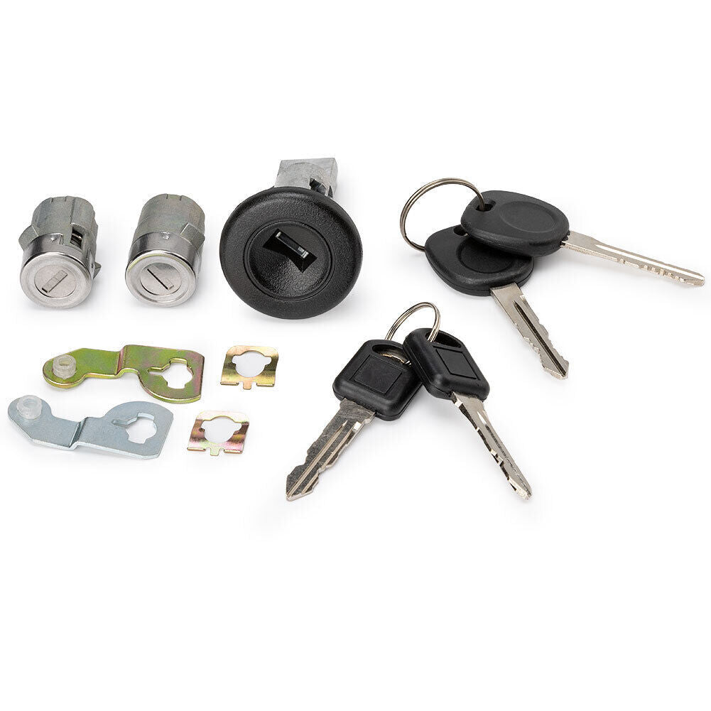 Fit for Chevrolet for GMC H2 Ignition Switch Front Door Lock Cylinders with 2 Keys