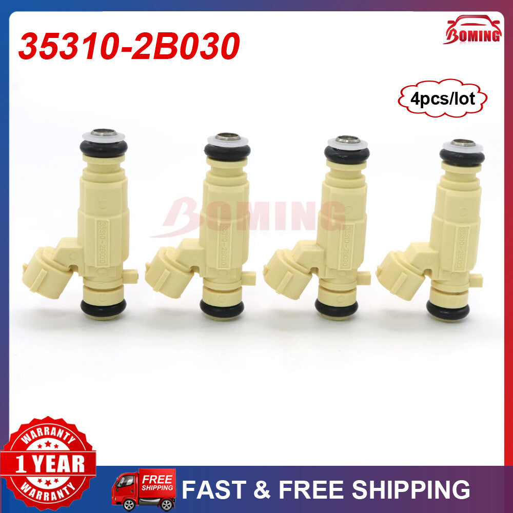 4x 35310-2B030 new Fuel Injector Nozzles for Hyundai and for Kia 353102B030 35310 2B030