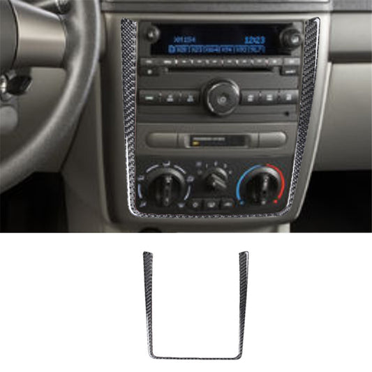 Center Control Outer Frame Trim Panel Carbon Fiber for Chevrolet COBALT 2005-10