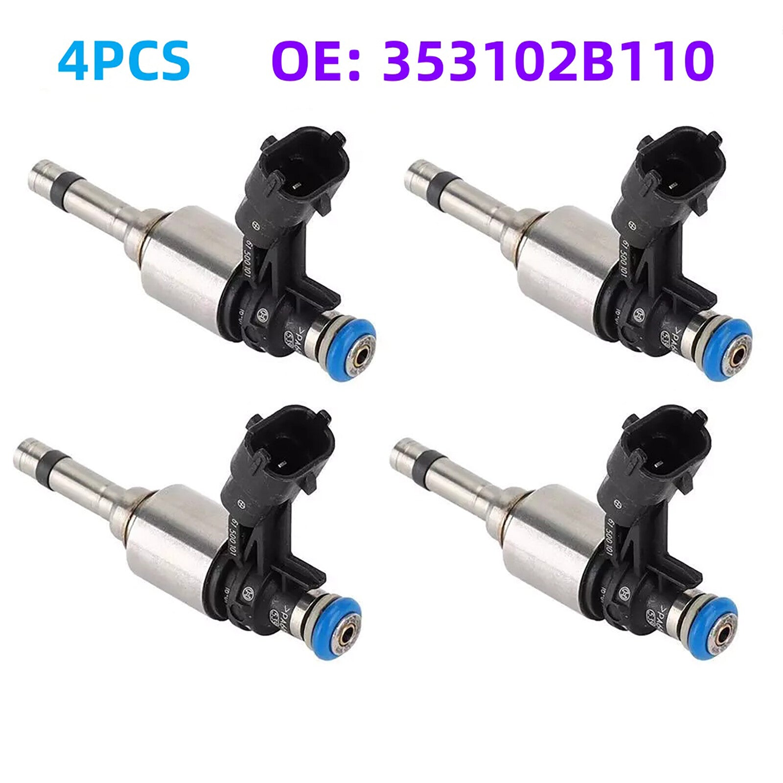 353102B110 Fuel Injector 2012-18 for Hyundai for Veloster for Kia Rio Soul 1.6L 4pcs
