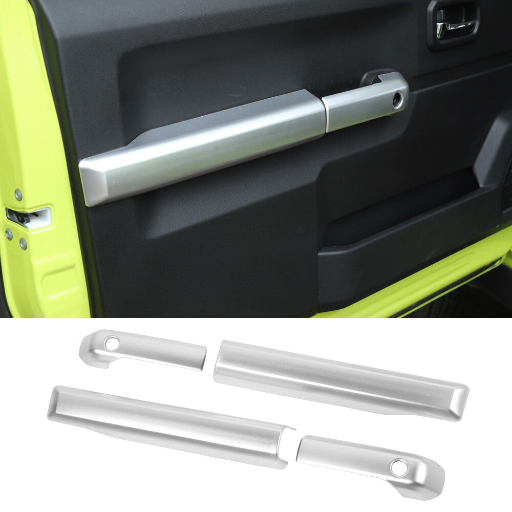 Silver ABS Interior Door Armrest Handle Panel Cover Fit for Suzuki for Jimny 2019-22