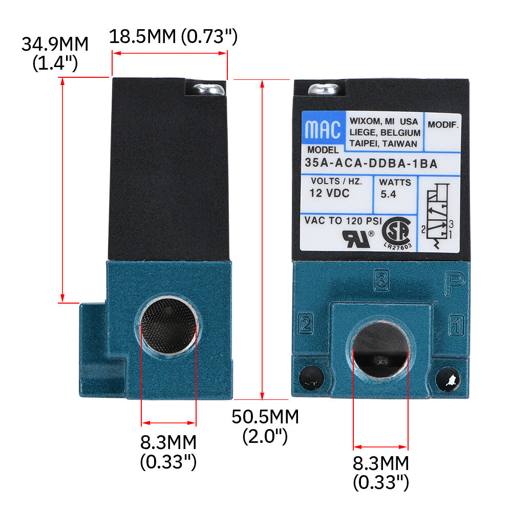 Electronic Boost Control Solenoid Kit 3 Port 5.4W Valve Controller Fitting ECU