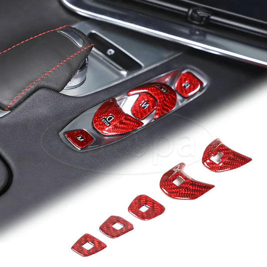 REAL HARD Carbon Fiber Console Gear Shifter Button for Corvette C8 2020-2023 NEW