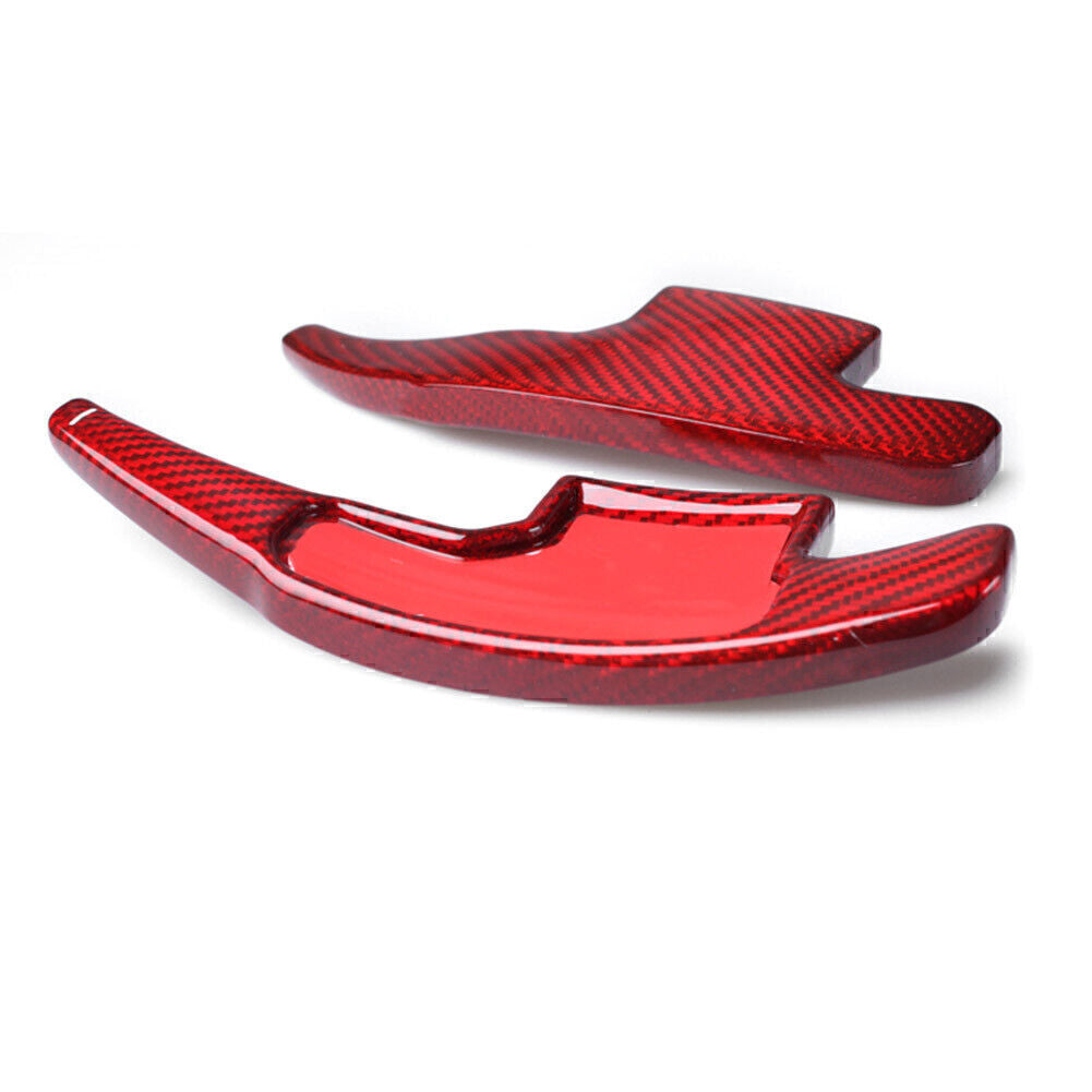 Real Carbon Fiber Steering Wheel Paddle Extension Shifter Fit for Ford for Mustang 15-17