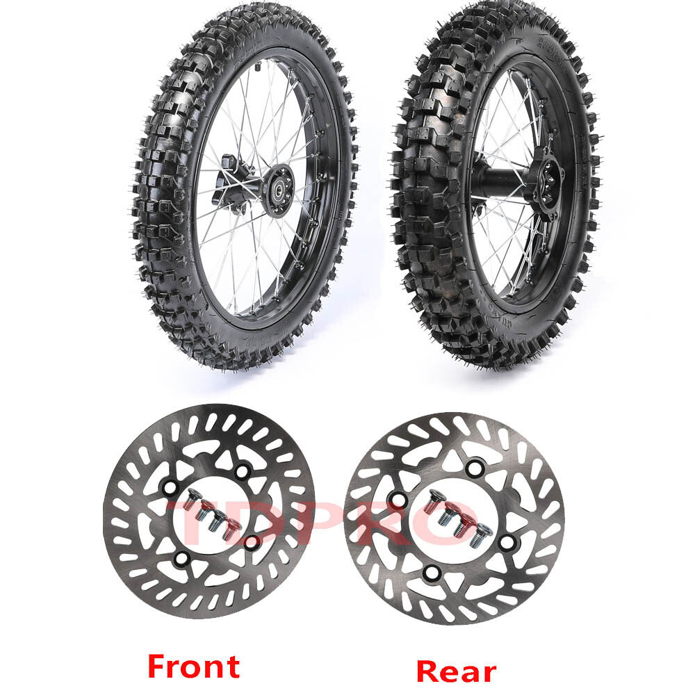 17 14 Wheel 70/100-17 + 90/100-14 Tyre Rim Dirt Bike 125cc 150cc Thumpstar