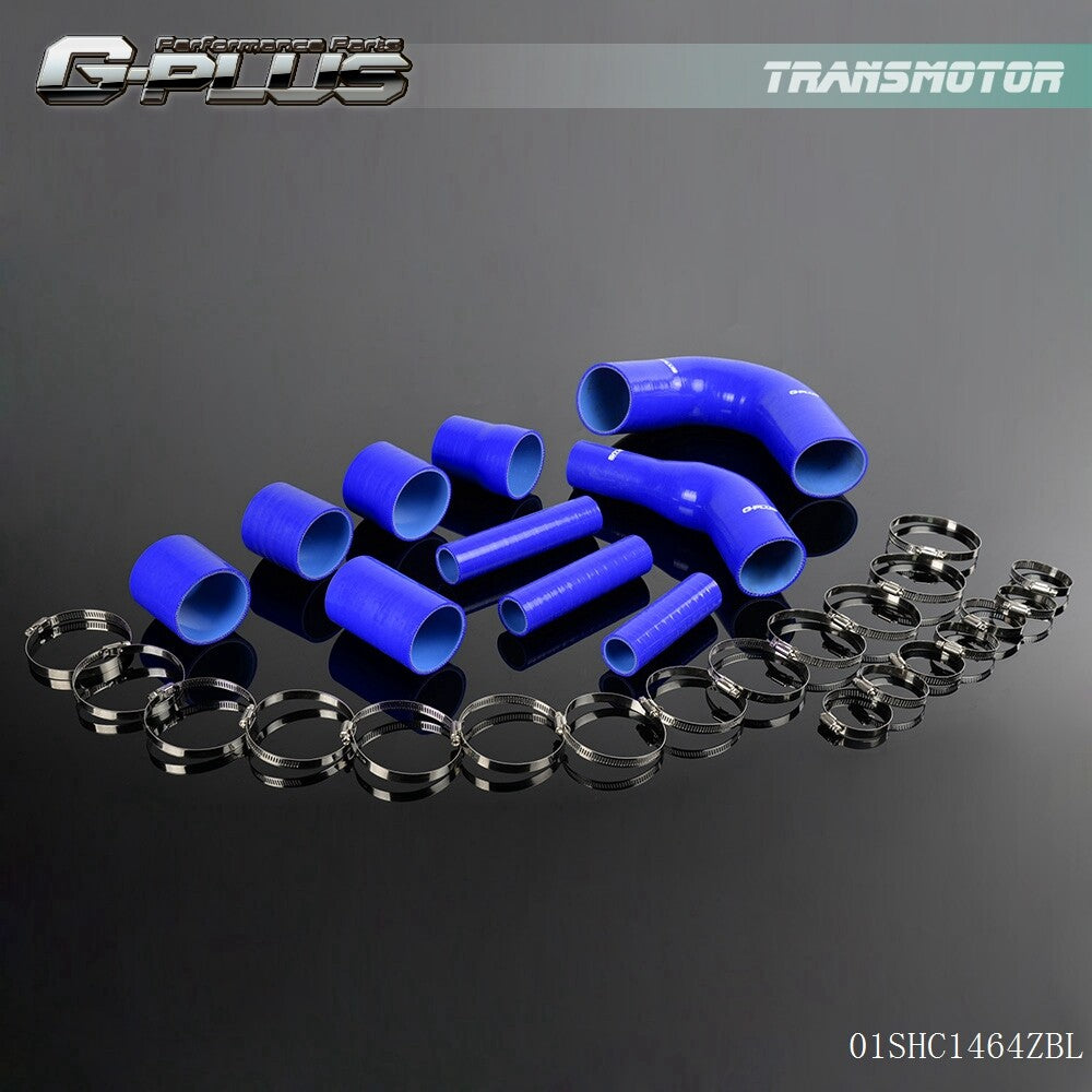 8-Piece Pack of Silicone Radiator Tubes, Blue, Suitable for LANCER EVO X 2008 - 2011 EVO X 10VERS