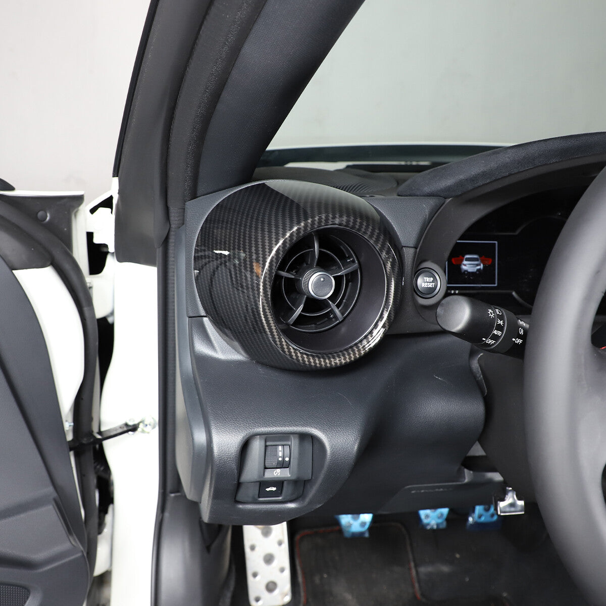2-Piece Matte Black Inner Door Handle Cover Trim for Toyota FJ Cruiser 2007-2021