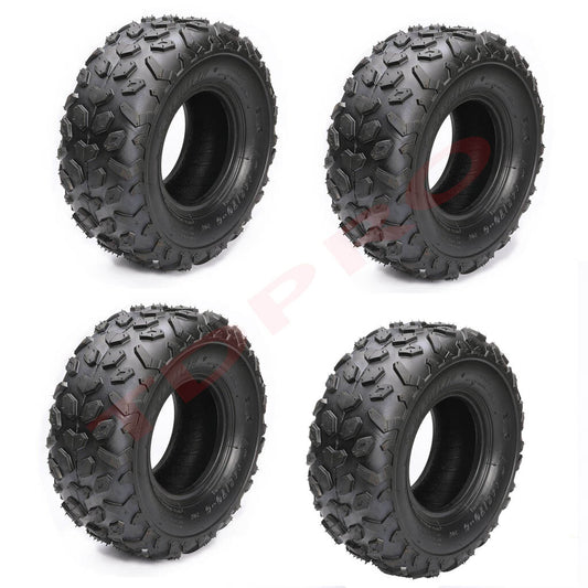 4-Piece Pack of 6-inch All-Terrain Tires 145/70-6 (145x70-6) Suitable for Mini Bikes, Go-Karts, 70cc, 125cc