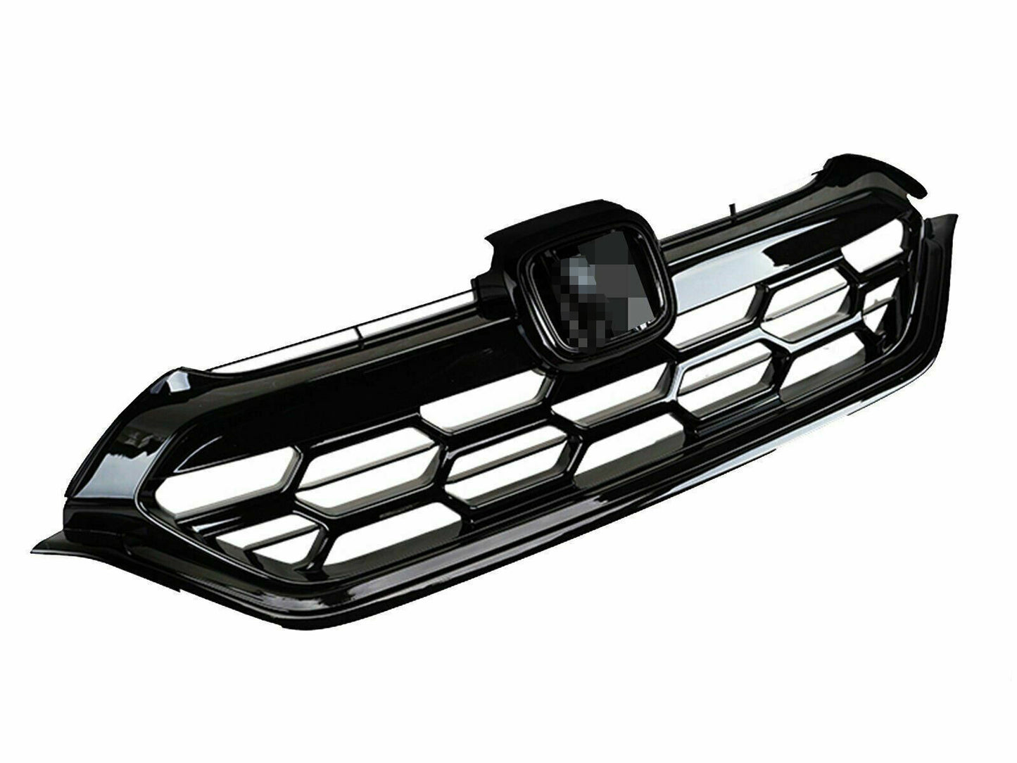 for Honda CR-V CRV 2017-2022 Glossy Black Grille Front Bumper Center Mesh Trim