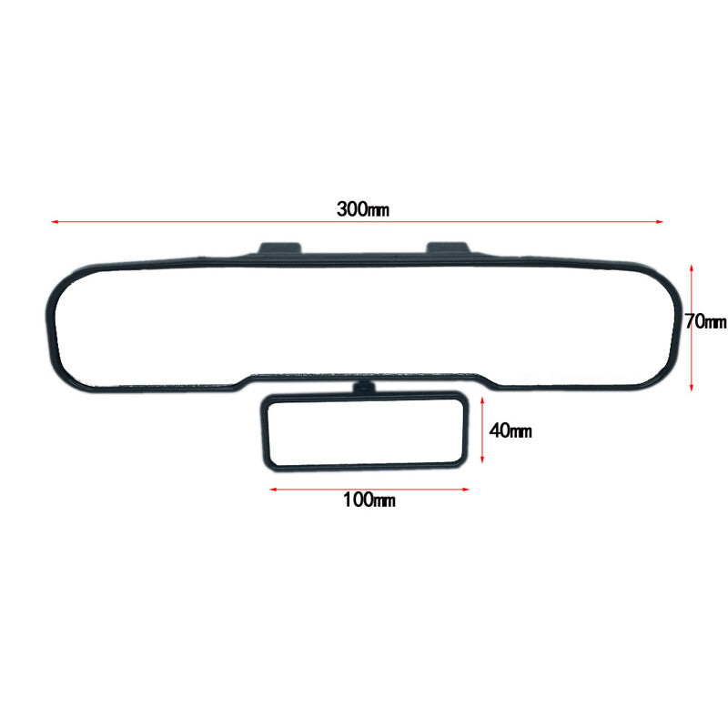 General Motors Truck SUV Wide Flat Interior Rearview Mirror with Blue