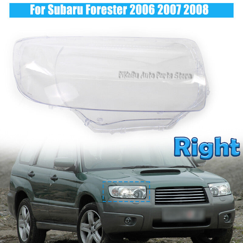 Right Headlight Len Cover Headlamp Mask for Subaru Forester 2006 2007 2008