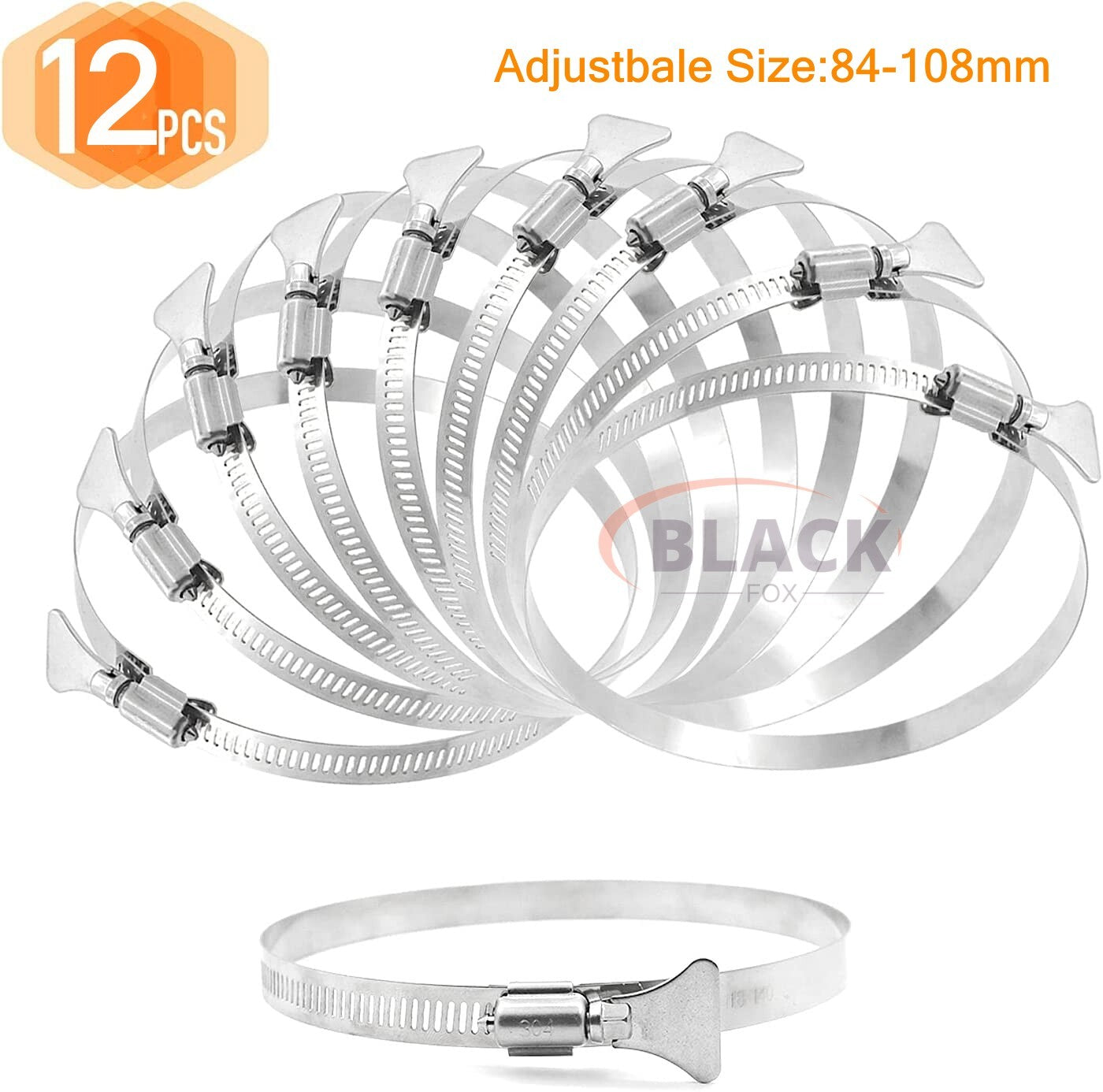 Thumb screw tube clamp fastener hose clamp for collecting air hoses