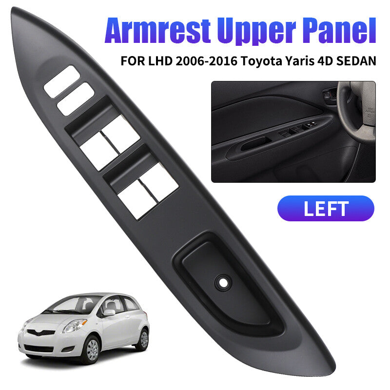 MASTER POWER WINDOW SWITCH BEZEL TRIM BLACK fit 2006-2016 for Toyota Yaris 4D Sedean