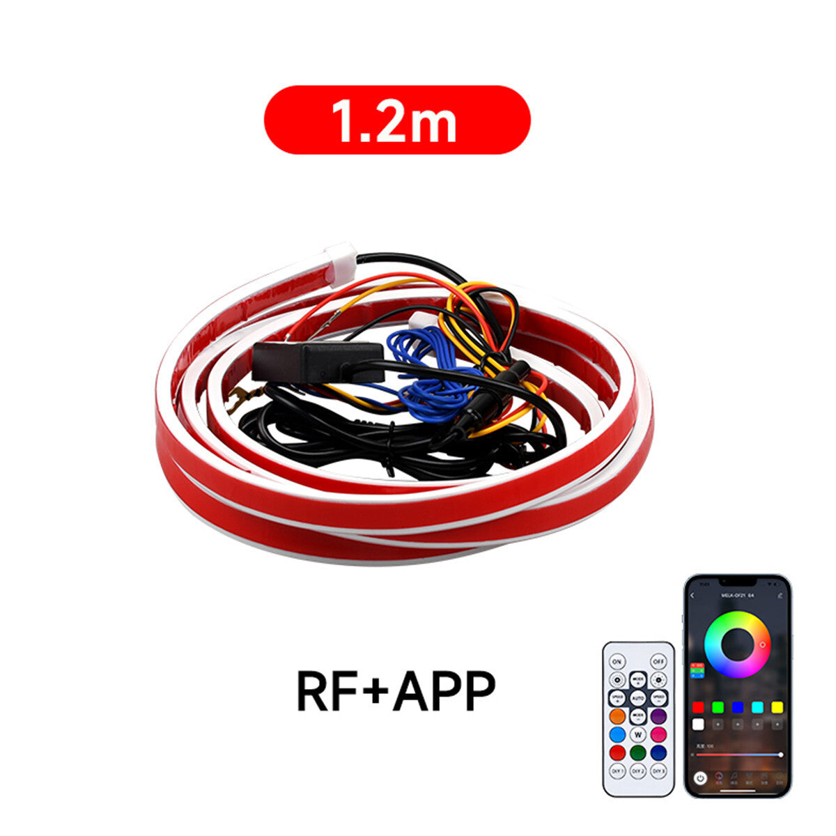 Flexible Dynamic Car LED Hood Lights LED Daytime Running Light Strip Waterproof
