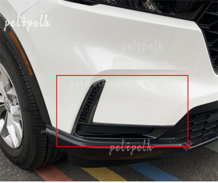 for Honda CRV CR-V 2023-2024 Carbon Fiber Style Front Fog Light Frame Cover Trim