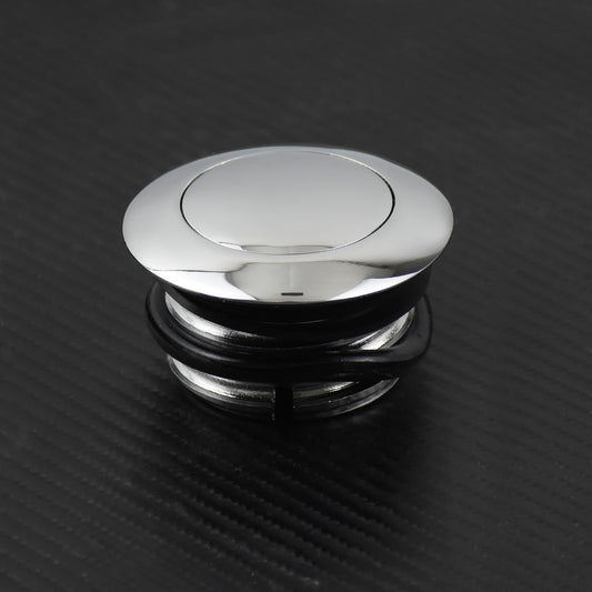 Chrome Flush Pop Up Gas Cap Fuel Tank Screw Fit for Harley Sportster Touring FXD
