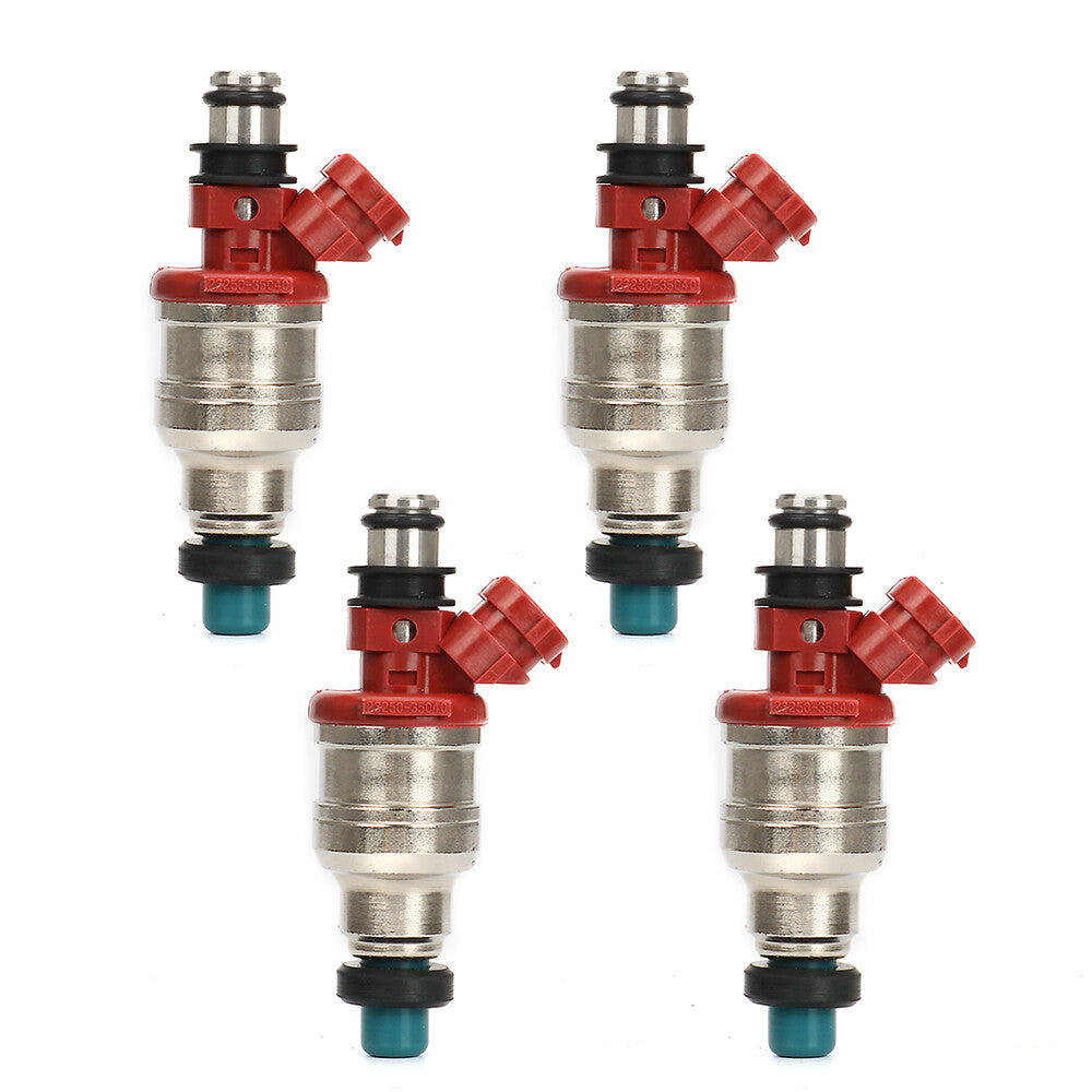 4PCS Fuel Injector Fits for Toyota Pickup 1995 1990 1989 DLX 2.4L 23250-35040
